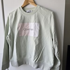 Calvin Klein Light Green Sweatshirt with Logo